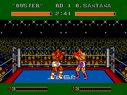 James 'Buster' Douglas Knockout Boxing (USA) In game screenshot